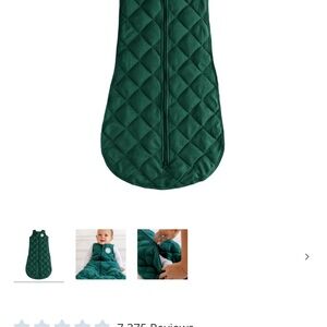 Emerald Green Quilted Sleep Sack Pajamas